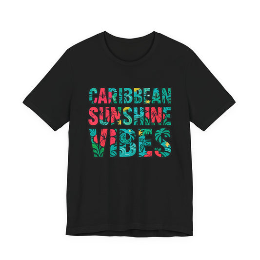 Caribbean Sunshine Vibes Unisex T-Shirt - Bella+Canvas 3001 Jersey Short Sleeve Tee