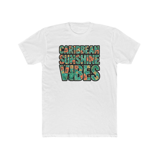 Caribbean Sunshine Vibes Tee — Tropical Floral Graphic T-Shirt