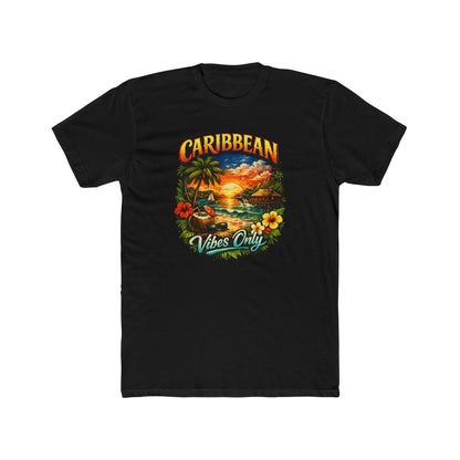 Unisex Cotton Crew Tee - Caribbean Sunshine Vibes Only T-Shirt
