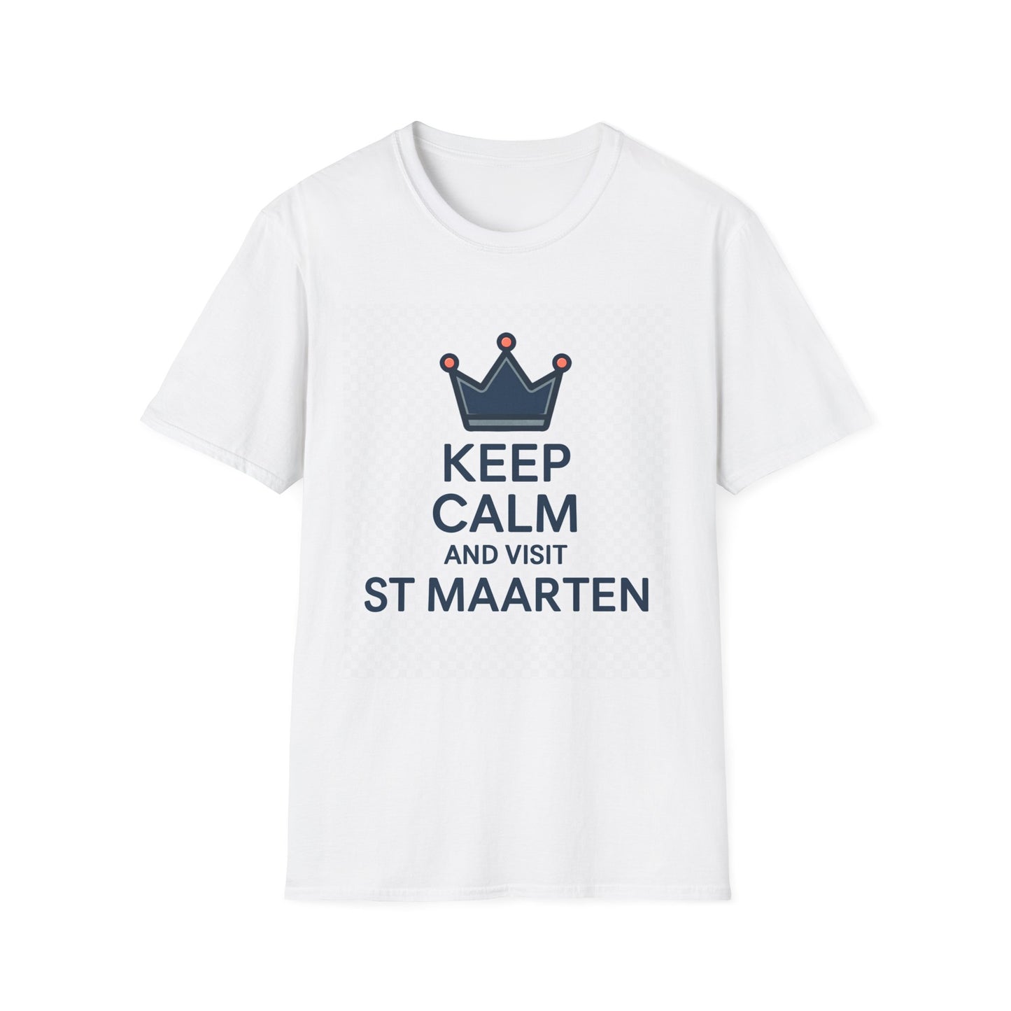 Keep Calm and Visit St Maarten - Unisex Softstyle T-Shirt
