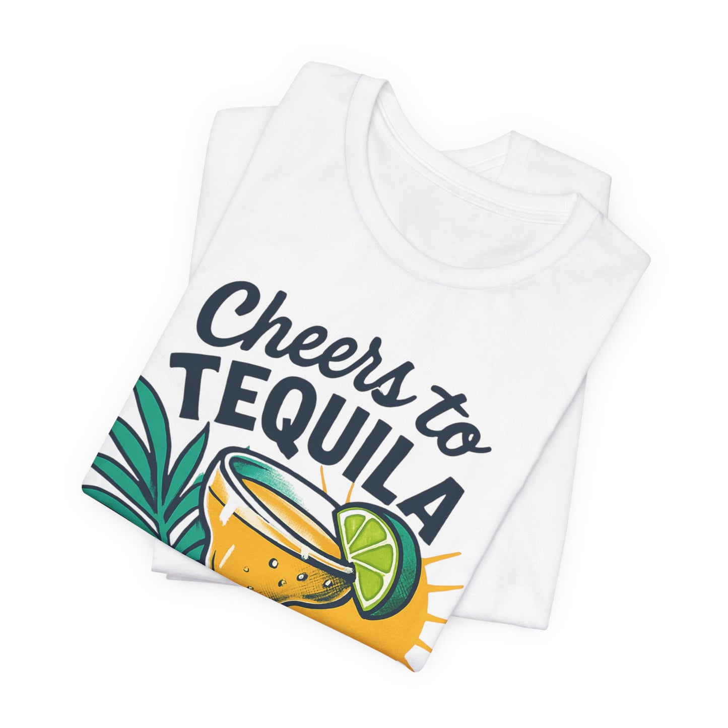 Tequila & Caribbean Sunshine Tee — Cheers to Tequila Tropical Vacation Shirt
