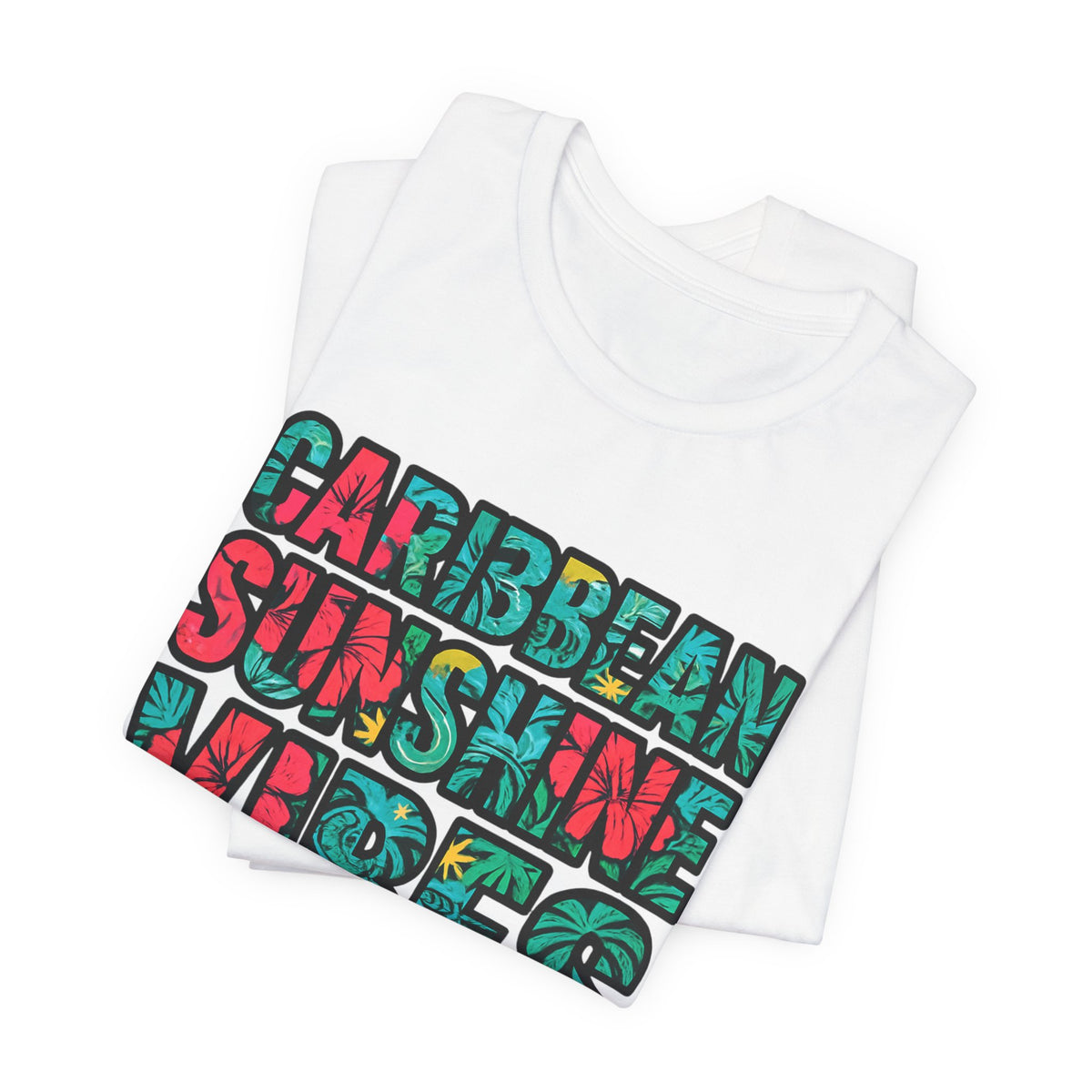 Caribbean Sunshine Vibes Unisex T-Shirt - Bella+Canvas 3001 Jersey Short Sleeve Tee
