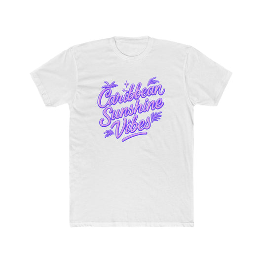 Caribbean Sunshine Vibes Tee — Retro Tropical Graphic T-Shirt