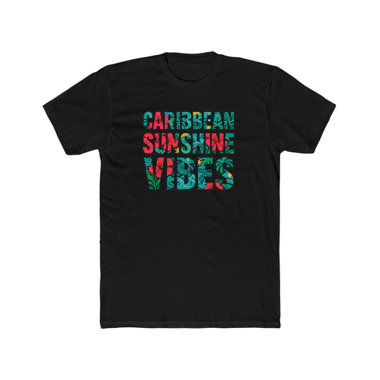 Caribbean Sunshine Vibes T-Shirt — Tropical Floral Graphic Tee