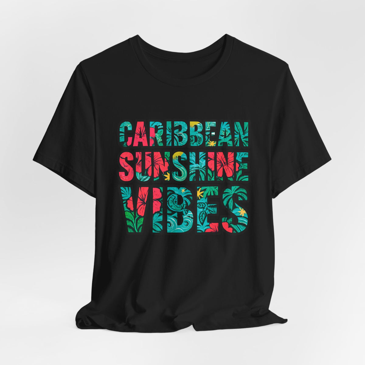 Caribbean Sunshine Vibes Unisex T-Shirt - Bella+Canvas 3001 Jersey Short Sleeve Tee