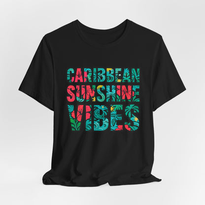 Caribbean Sunshine Vibes Unisex T-Shirt - Bella+Canvas 3001 Jersey Short Sleeve Tee