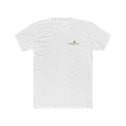 Graphic on Back of the Unisex Cotton Crew Tee - Cheers to Tequila and Caribbean Sunshine T‑Shirt  - Next Level 3600