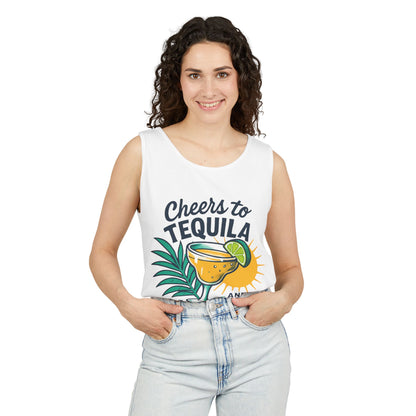 Tequila & Caribbean Sunshine Tank Top — Cheers to Tequila Beach Shirt