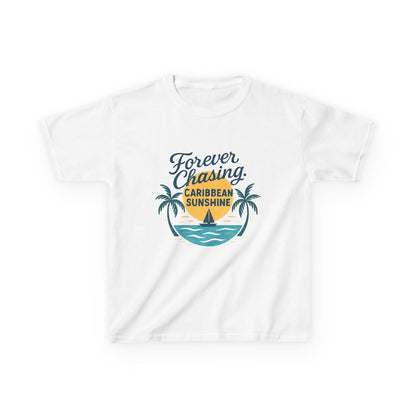 Kids Heavy Cotton™ Tee - Forever Chasing Caribbean Sunshine T-Shirt