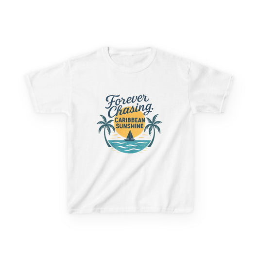 Kids Heavy Cotton™ Tee - Forever Chasing Caribbean Sunshine
