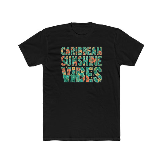 Caribbean Sunshine Vibes Tee — Tropical Floral Graphic T-Shirt
