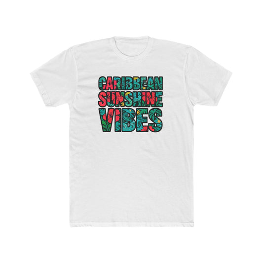 Caribbean Sunshine Vibes T-Shirt — Tropical Floral Graphic Tee