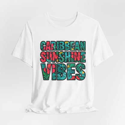 Caribbean Sunshine Vibes Unisex T-Shirt - Bella+Canvas 3001 Jersey Short Sleeve Tee