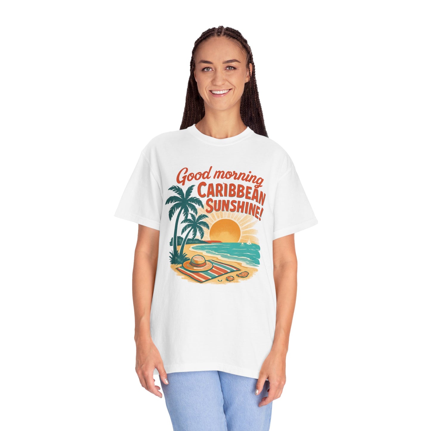 Good morning Caribbean Sunshine Tee - Unisex Garment-Dyed