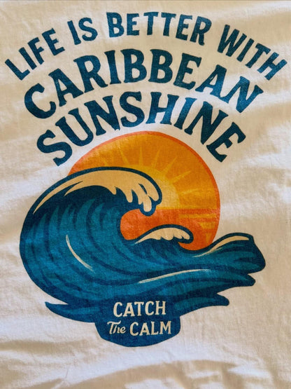 Life is Better with Caribbean Sunshine T-Shirt - A Next Level 3660 Unisex Cotton Crew Tee