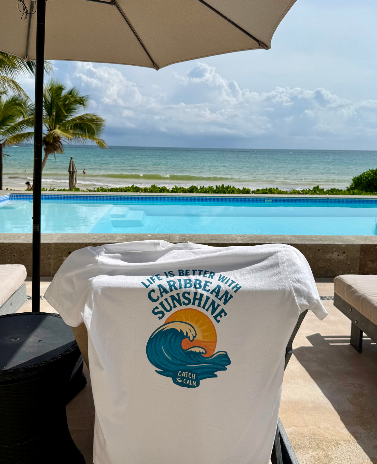 Life is Better with Caribbean Sunshine T-Shirt - A Next Level 3660 Unisex Cotton Crew Tee