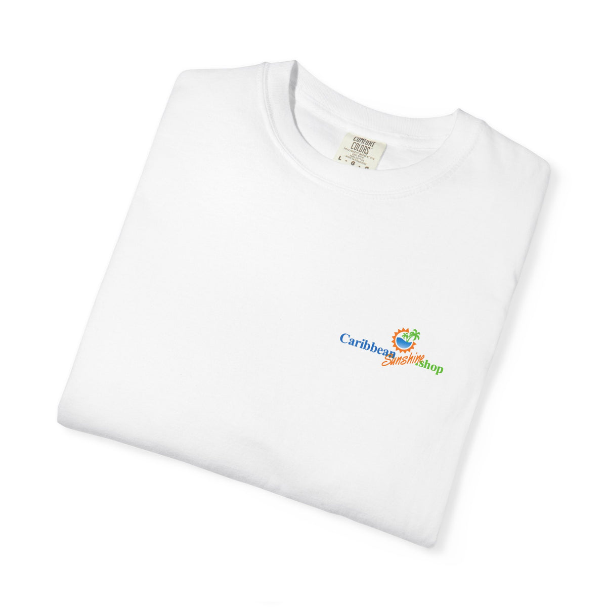 Graphic on Back of the Unisex Cotton Crew Tee - Good Morning Caribbean Sunshine Tee - Comfort Colors 1717