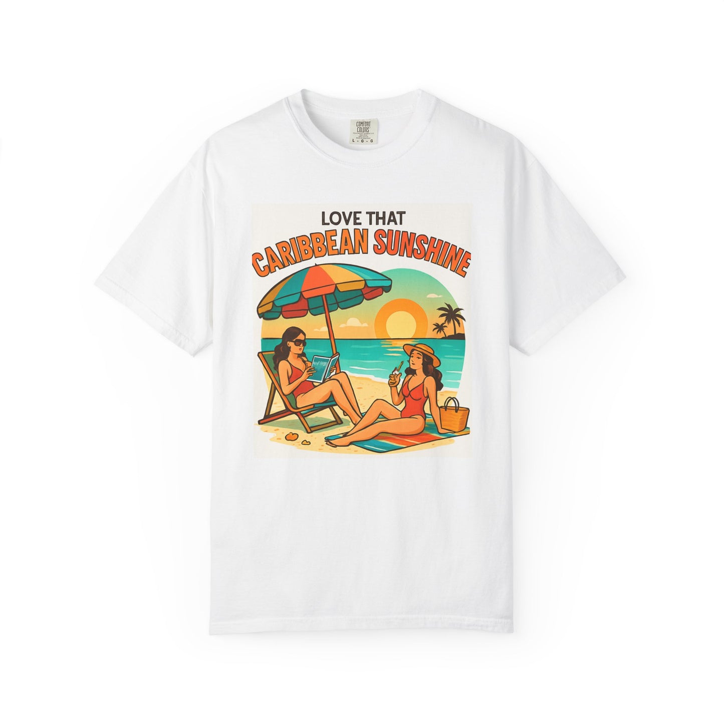 Caribbean Sunshine T-Shirt — "Love That Caribbean Sunshine" Beach Tee