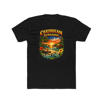 Unisex Cotton Crew Tee - Caribbean Sunshine Vibes Only T-Shirt