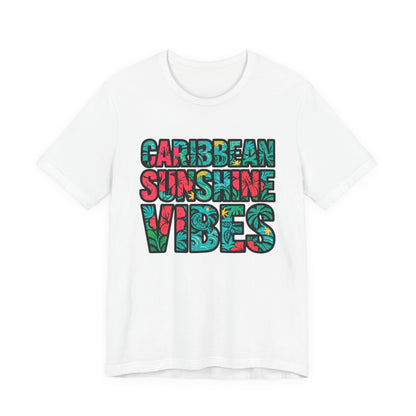 Caribbean Sunshine Vibes Unisex T-Shirt - Bella+Canvas 3001 Jersey Short Sleeve Tee