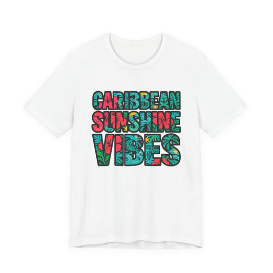 Caribbean Sunshine Vibes Unisex T-Shirt - Bella+Canvas 3001 Jersey Short Sleeve Tee