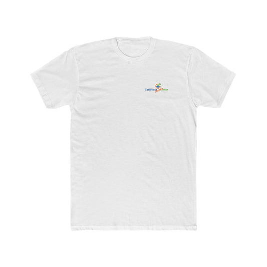 Graphic on Back of Unisex Cotton Crew Tee - Caribbean Sunshine Made Me Do It - Next Level 3600