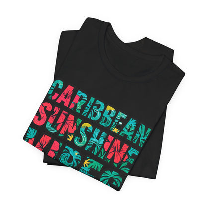 Caribbean Sunshine Vibes Unisex T-Shirt - Bella+Canvas 3001 Jersey Short Sleeve Tee