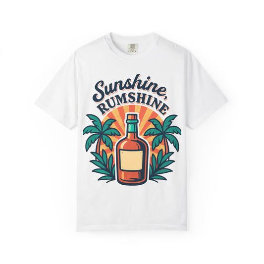 Sunshine Rumshine - Unisex Garment-Dyed T-shirt